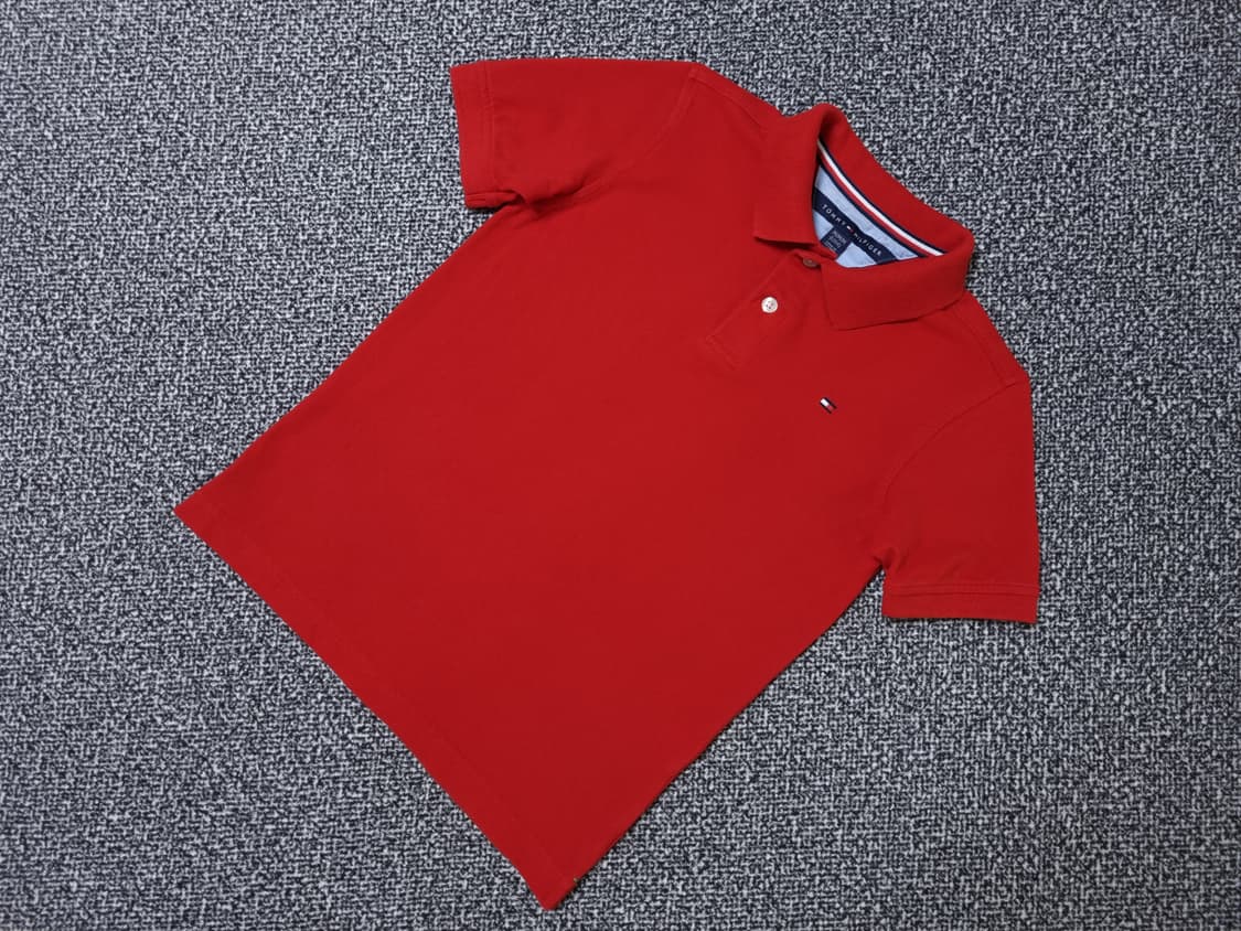 [무료배송][130-140]타미힐피거 키즈 피케 반팔티 카라티 상품이미지3