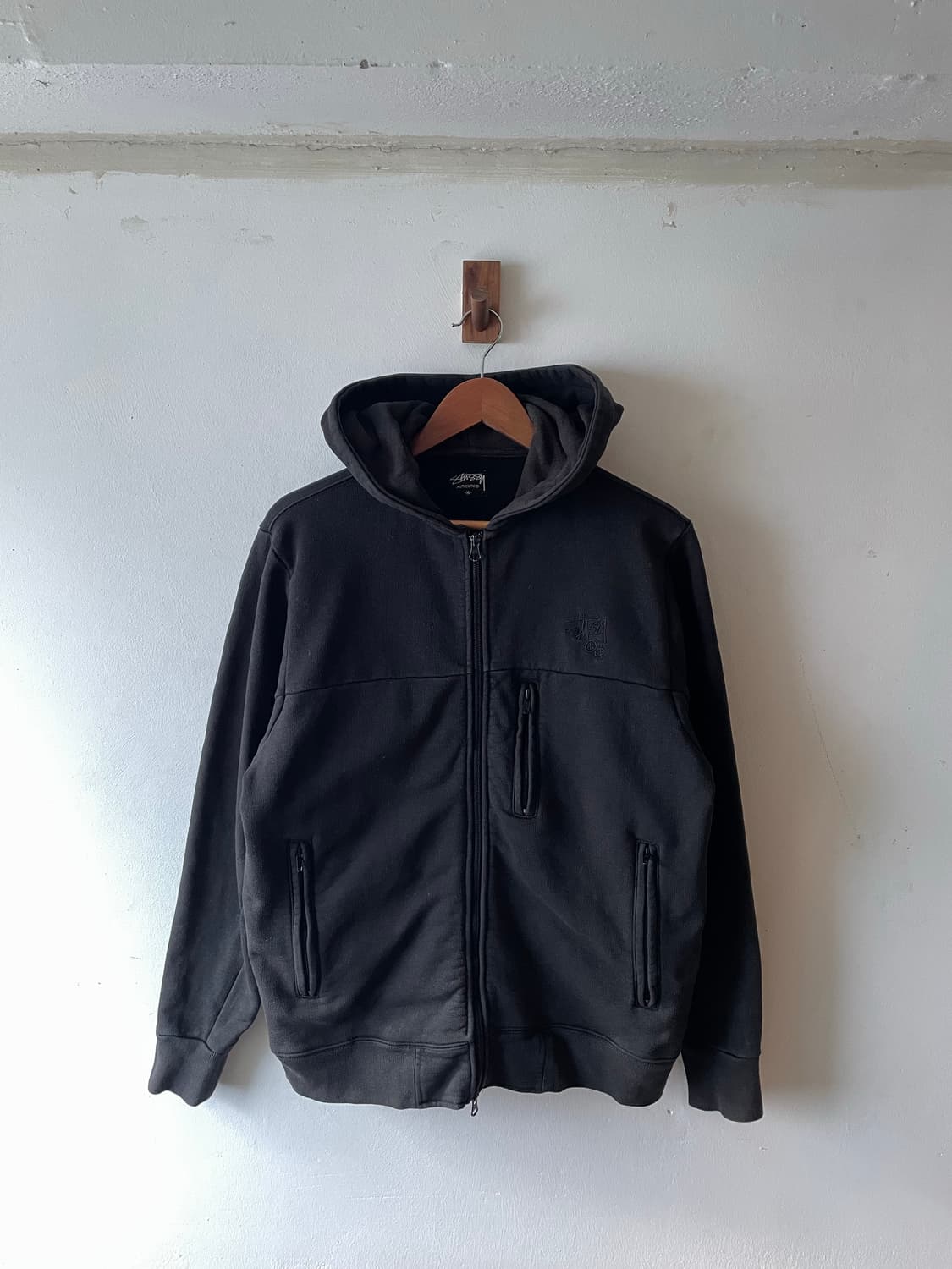 00's Vintage Stussy 2way Hoodie Zip 상품이미지2