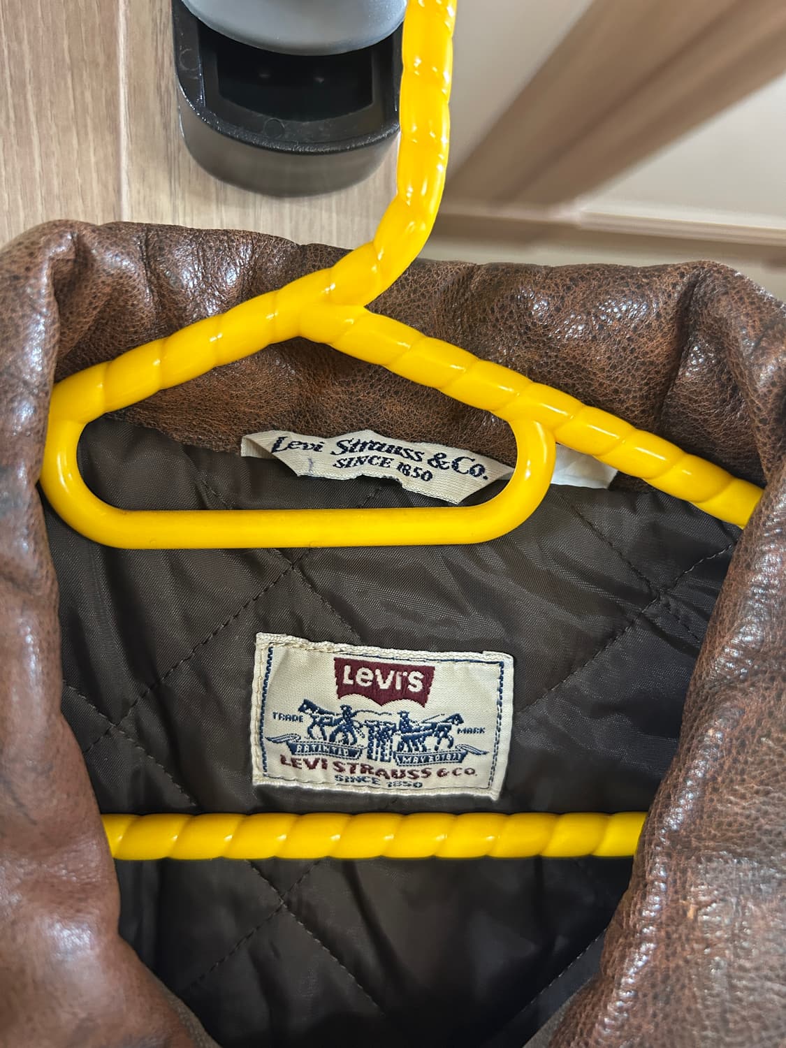 90s 리바이스 이태리 요크 레더 자켓 상품이미지4