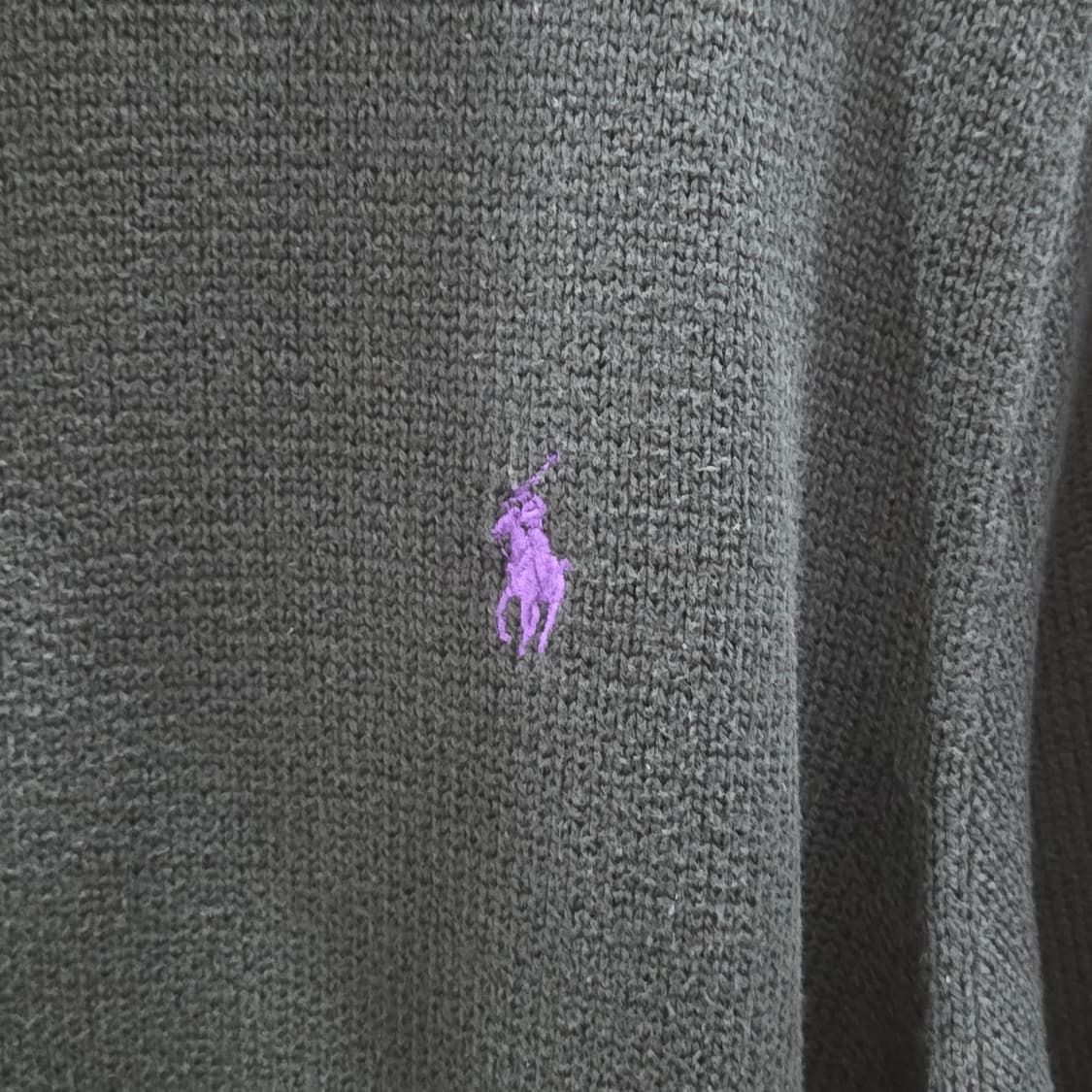 폴로랄프로렌 풀오버 하프집업 니트 블랙 L 상품이미지2