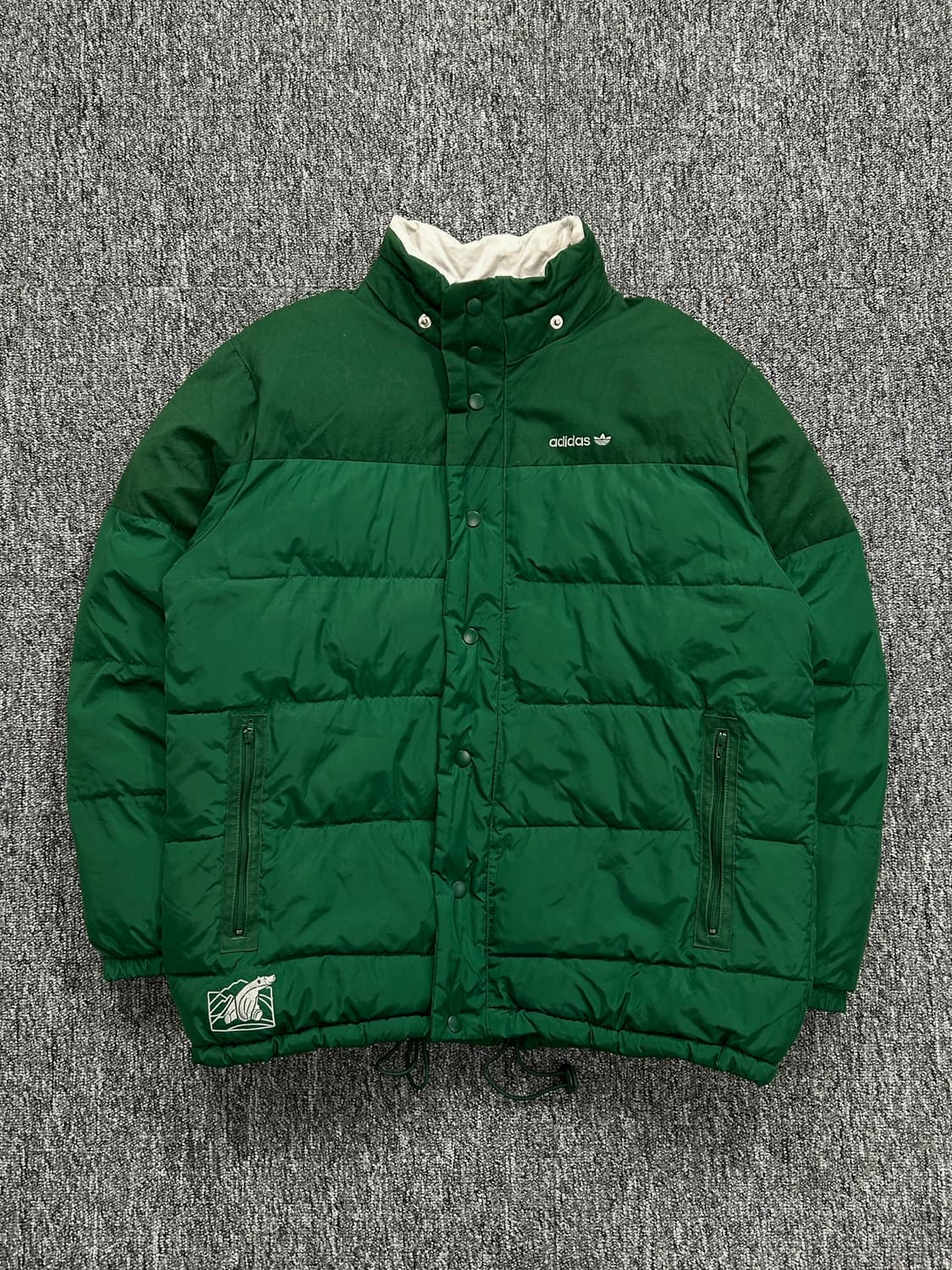 아디다스 00‘s 로고 그린 푸퍼 패딩 M  상품이미지3