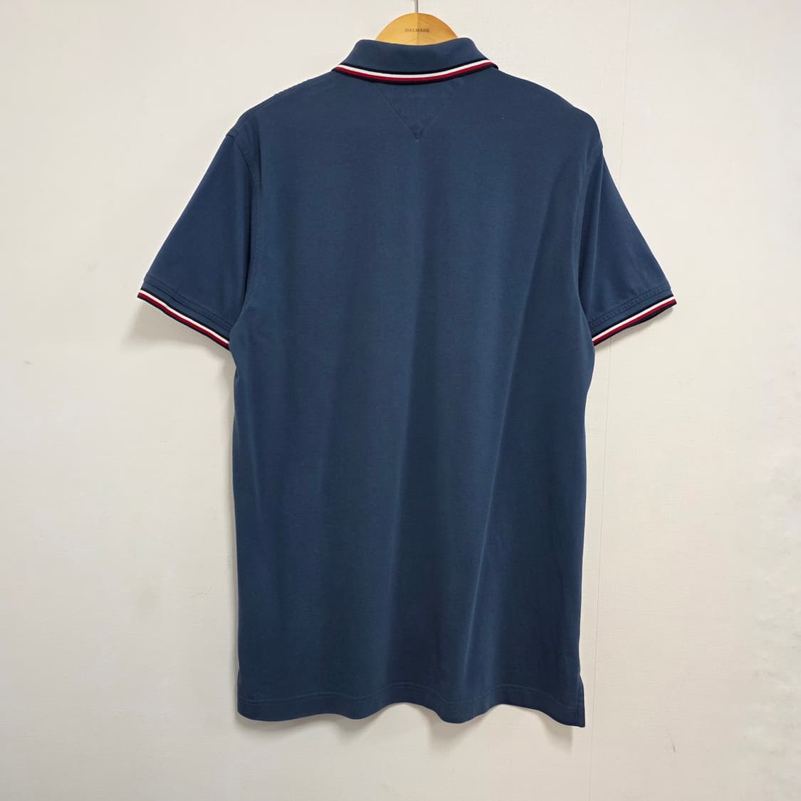 L 타미힐피거 다크블루 반팔 카라티셔츠 상품이미지2