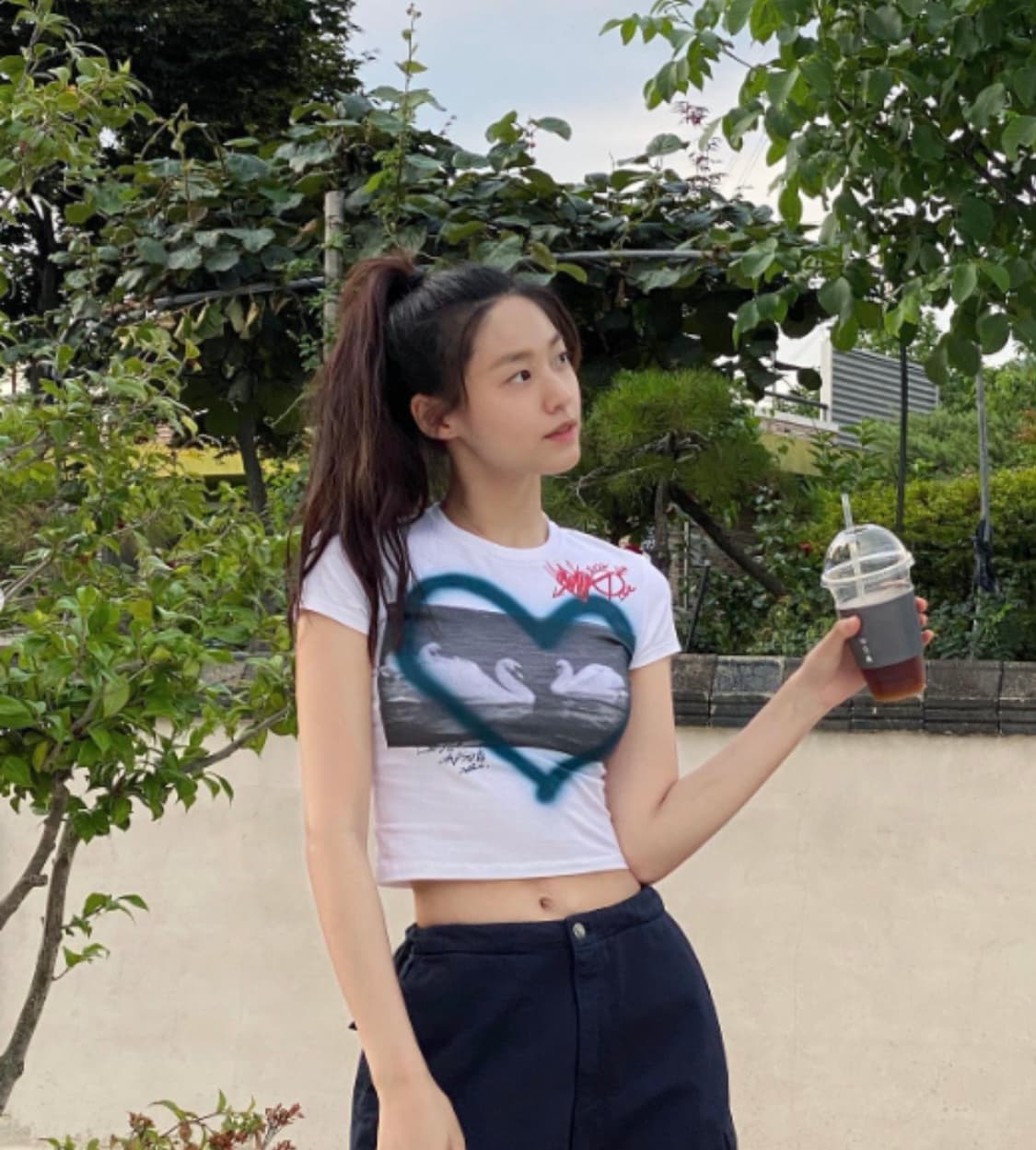 THEOPEN PRODUCT 더오픈프로덕트 love baby 크롭티 상품이미지6