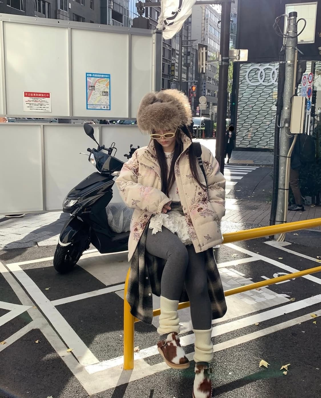 [새상품] 마블링 엔젤 자카드 패딩 푸퍼 상품이미지8