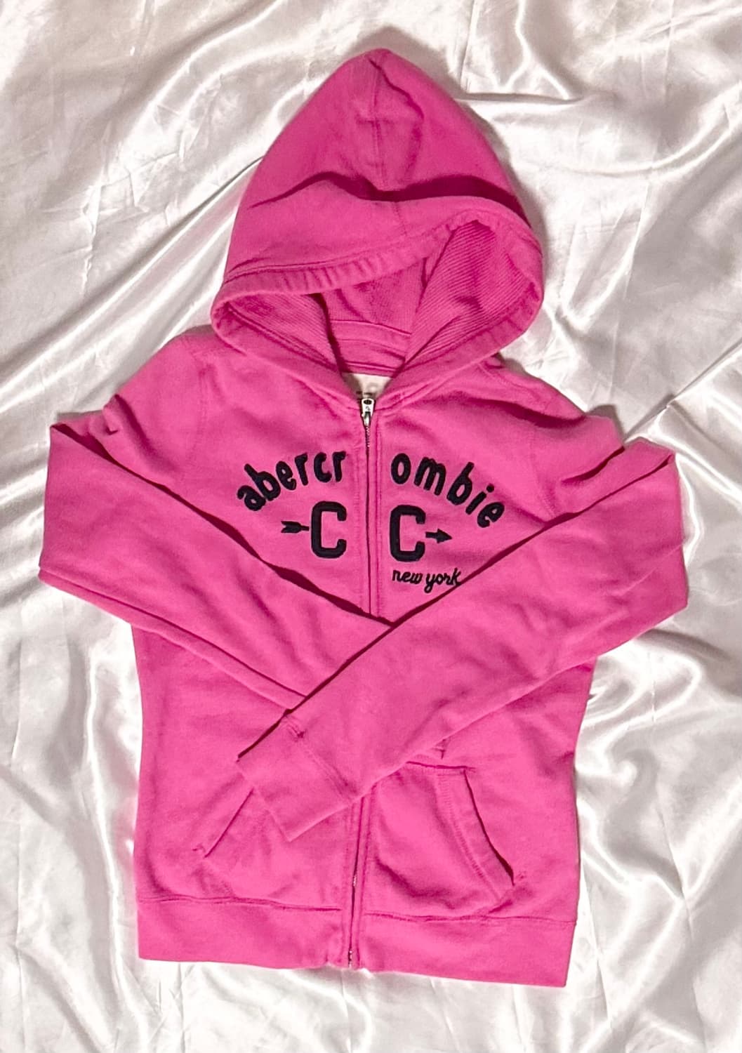 아베크롬비 후드집업 핑크 기모 분홍 키즈 홀리스터 상품이미지1