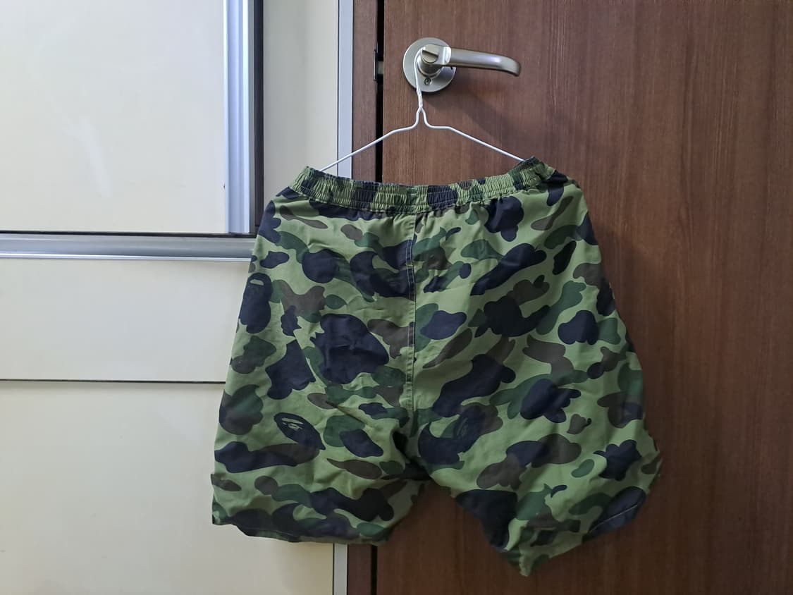 베이프 녹계 카모 리버시블 팬츠 상품이미지2