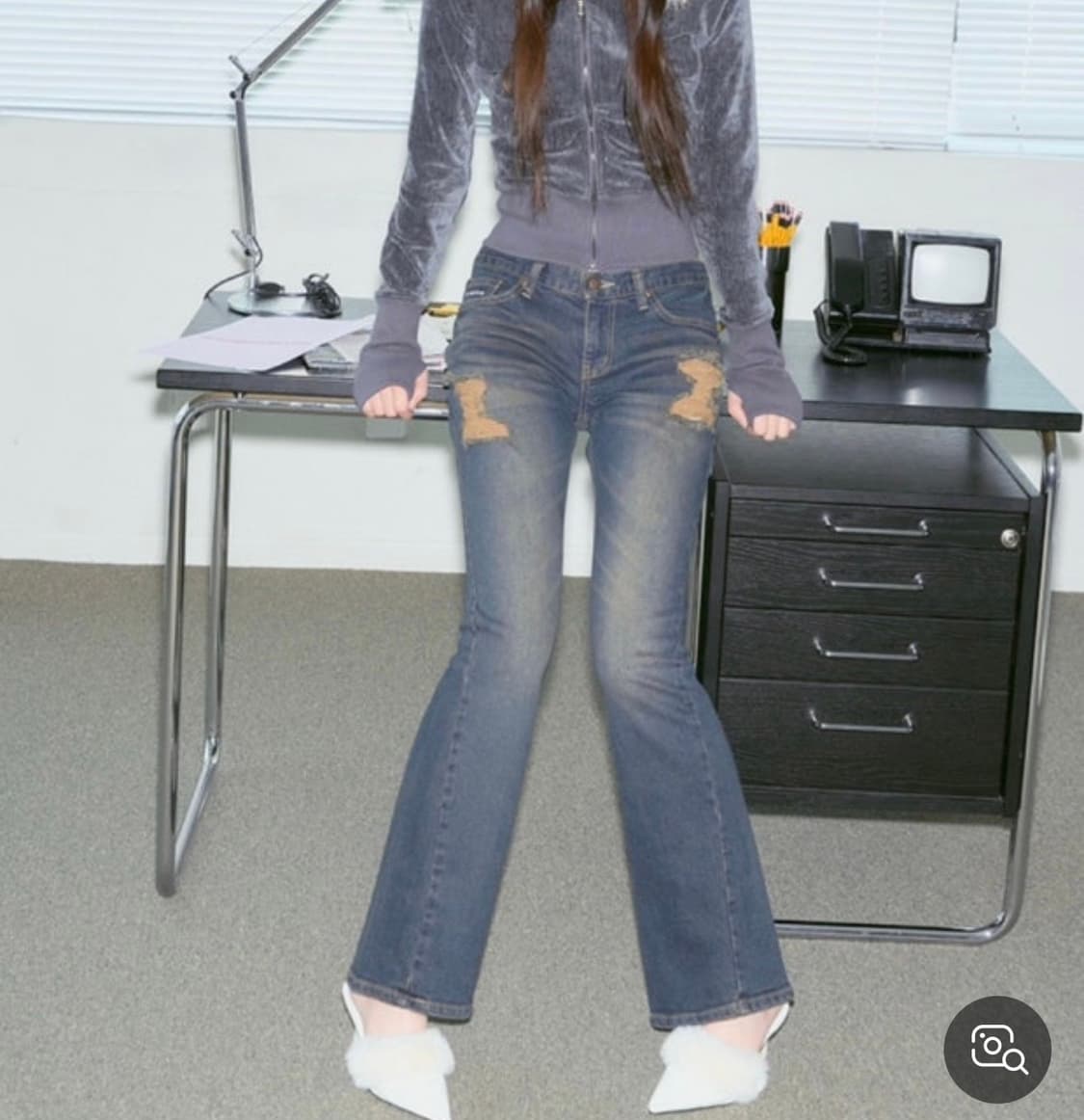 플리즈노팔로우 데미지 부츠컷  상품이미지1