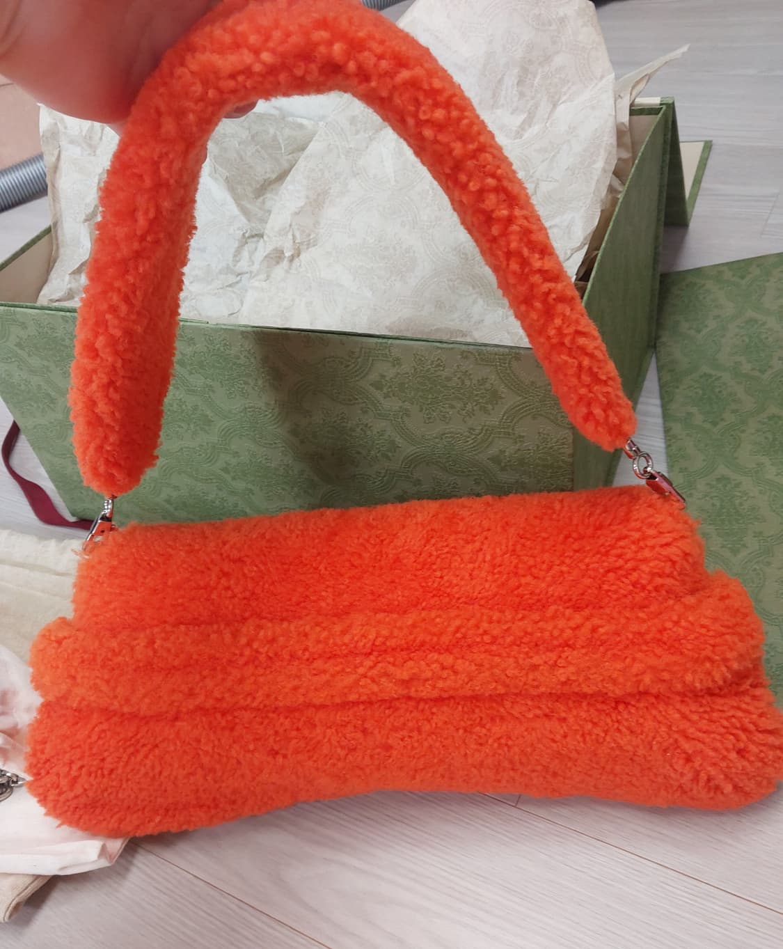 RARE 구찌 홀스빗 시어링 체인 숄더백 한정판 상품이미지8