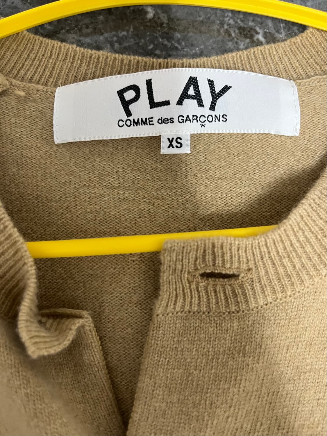 꼼데 가르송 가디건 브라운 상품이미지2