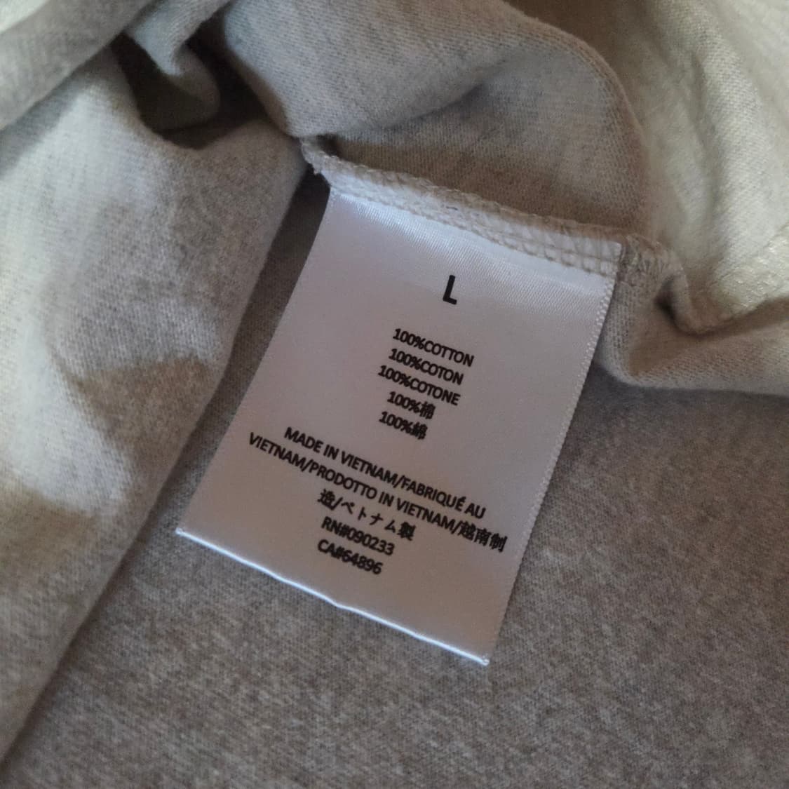 피어오브갓 에센셜 1977 오버 롱슬리브 긴팔 티셔츠 M 라이트오트밀 상품이미지8