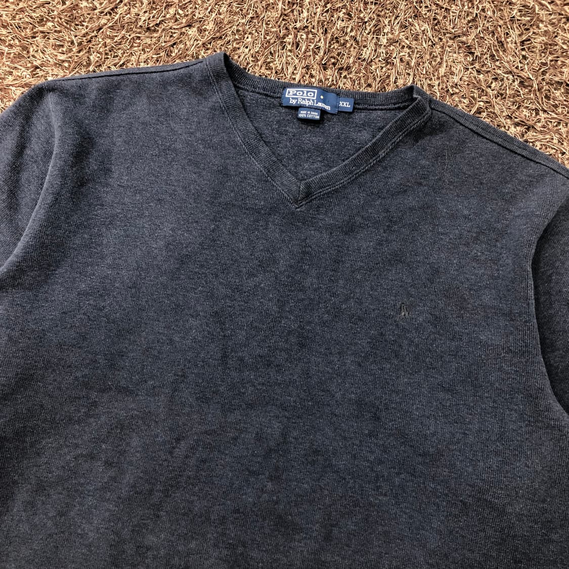 XXL 폴로 랄프로렌 코튼 브이넥 니트 상품이미지3