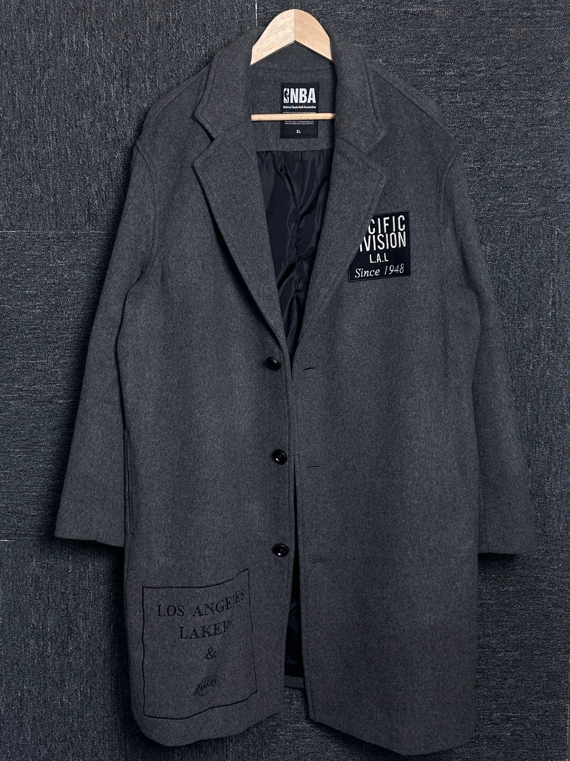 NBA LA 레이커스 코트 XL 회색 상품이미지1