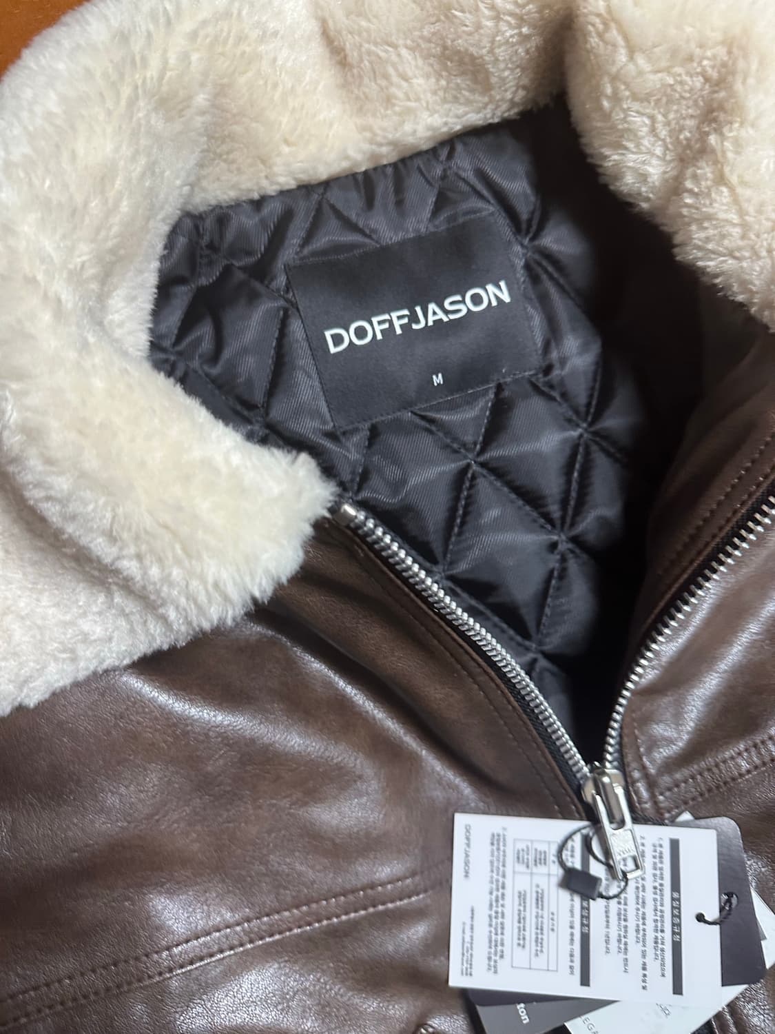 도프제이슨 시어링 카라 CWU 브라운 자켓 M 상품이미지6