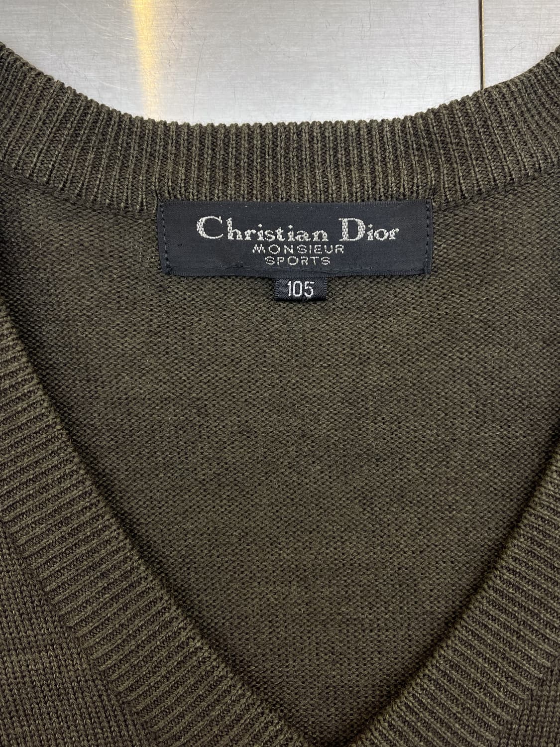 크리스찬 디올 90s 스펠 로고 울 스웨터 상품이미지6