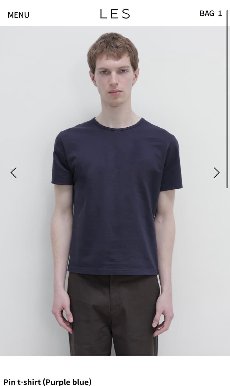 (구해요)Pin t-shirt (Purple blue)46 상품이미지1