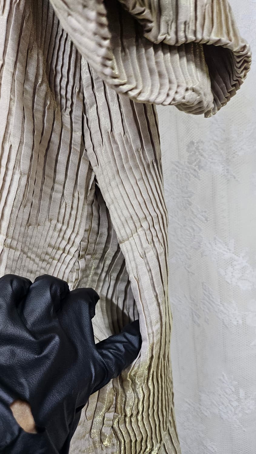 주름 롤넥 롱원피스  상품이미지4