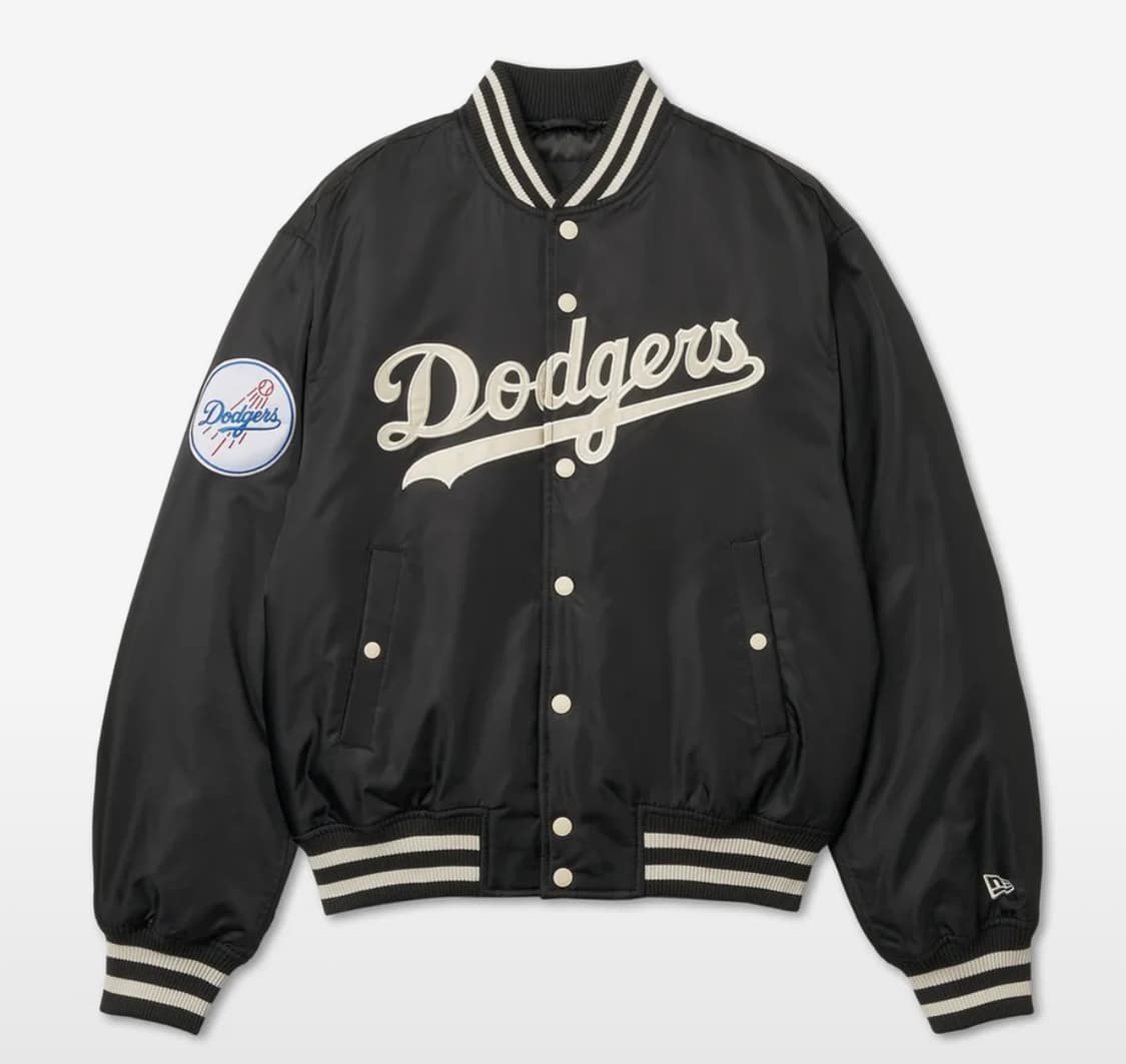 뉴에라 MLB LA다저스 스타디움 재킷 블랙 상품이미지1
