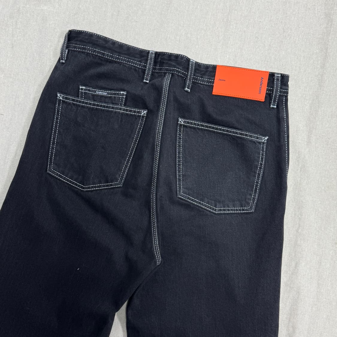 앤더슨벨 스티치 흑청 데님팬츠 M 상품이미지5