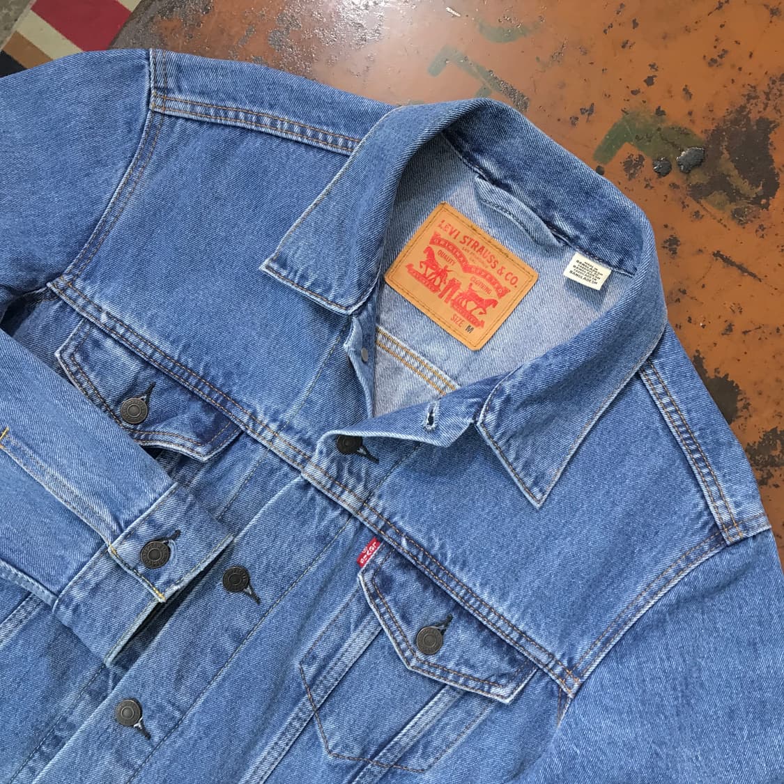 리바이스 중청 데님 트러커자켓 남성 105 사이즈  상품이미지2