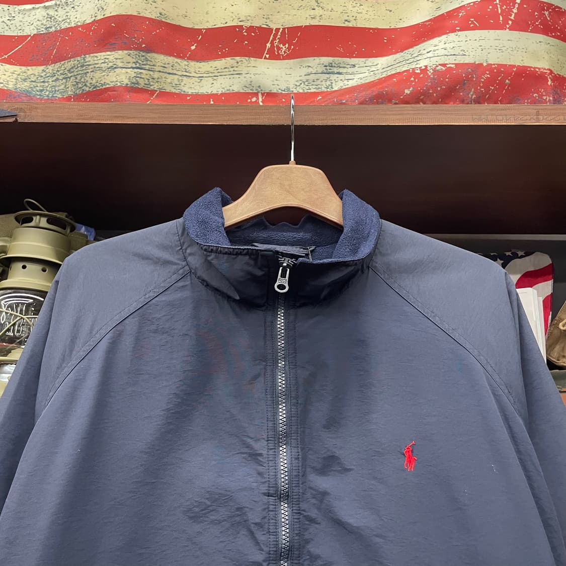 90s 폴로 랄프로렌 폴리쉘 블루종 자켓 컨트리 상품이미지3
