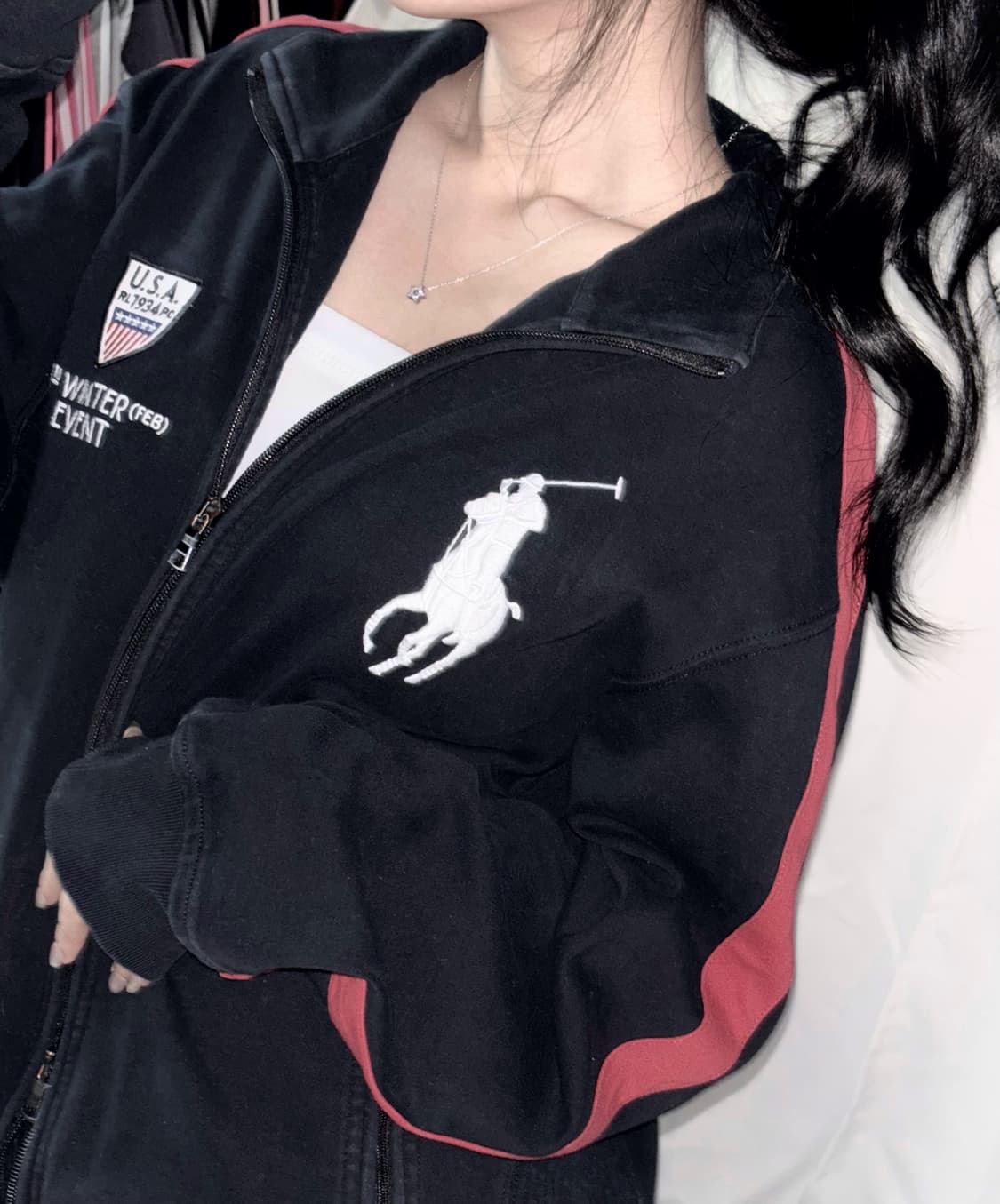 🐰폴로 랄프로렌 빅포니 USA 유일 매물 집업 점퍼🖤 상품이미지1