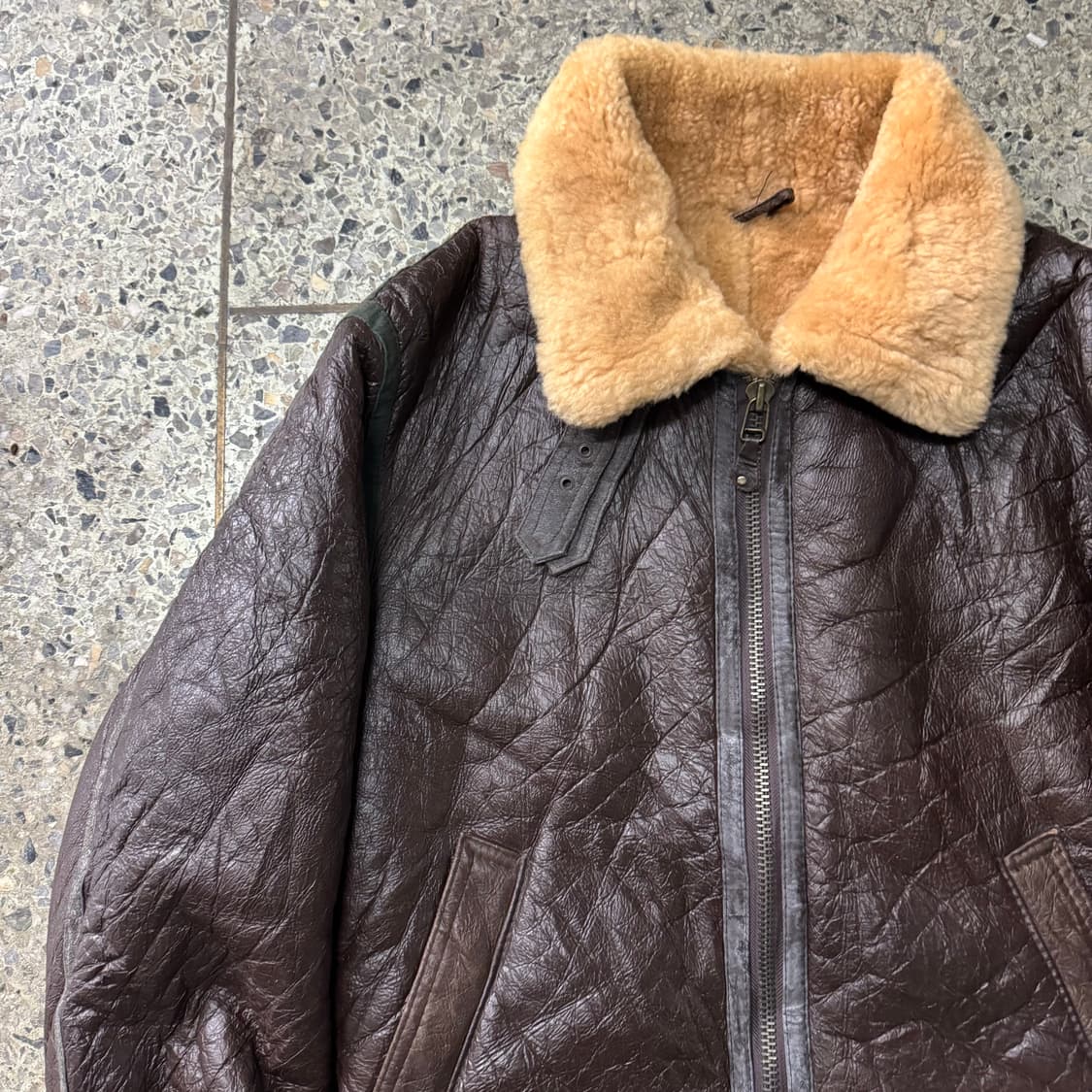 [XL] 빈티지 B3 무통 무스탕 자켓 상품이미지4