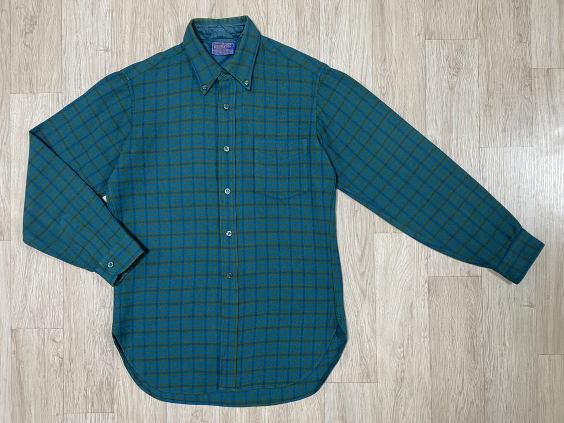 95~100) 70's 펜들턴 잔체크 울셔츠(RRL&LVC&폴로) 상품이미지1