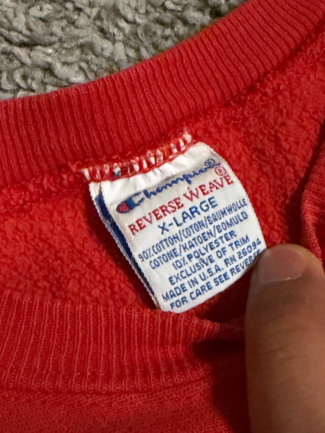 90s 챔피온 리버스위브 made in USA 상품이미지5