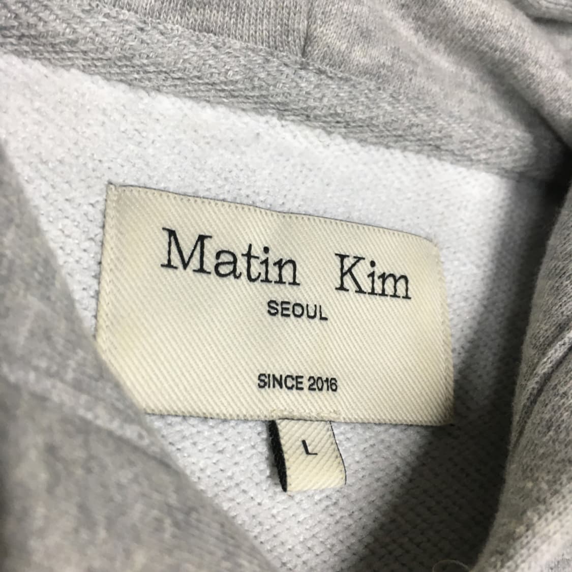 마땡킴 로고 테이프 라그란 후드 BB15 상품이미지2