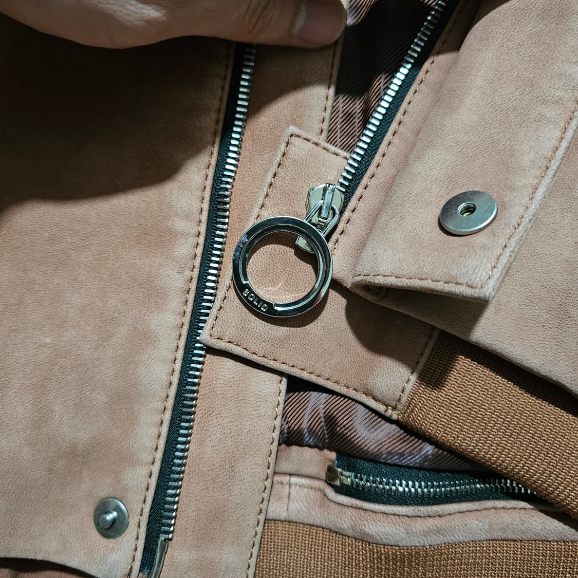 솔리드옴므 가죽자켓 브라운 50  상품이미지8