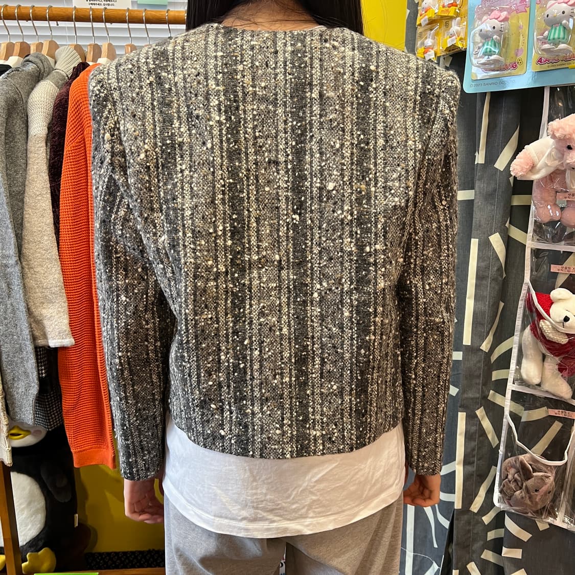 [Japanese Vintage] 패턴 노카라jk 상품이미지3