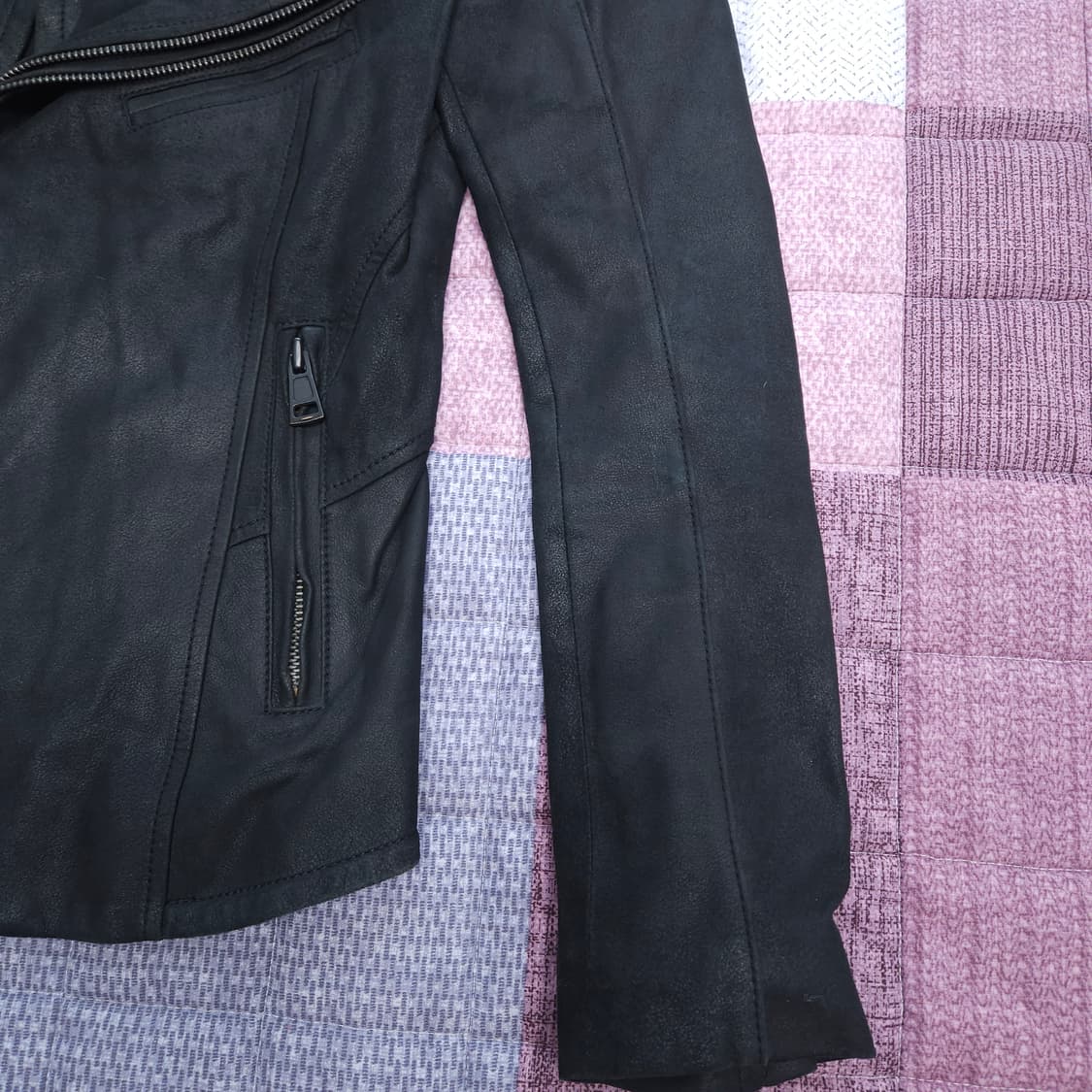 시스템 여성 양가죽 라이더 자켓 82-94-160 상품이미지4