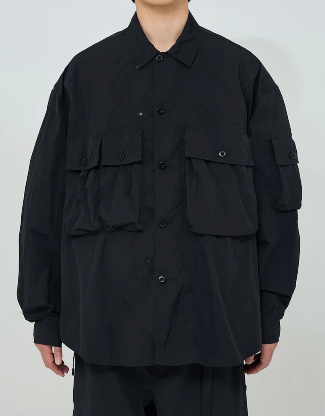 모이프 25ss moif M43 shirt jacket - black 상품이미지4