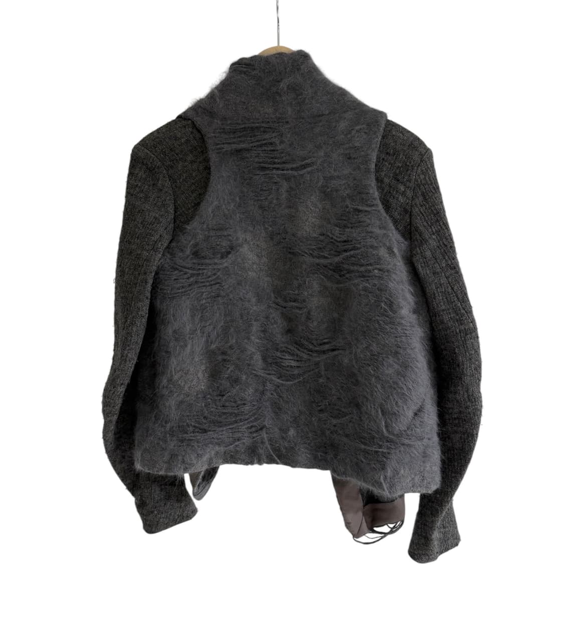 마스나다 아티저널 모헤어 혼방 드레이프 니트 자켓 상품이미지3