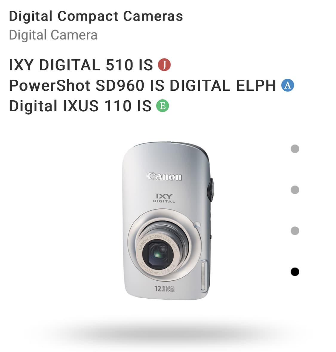 카리나픽!) 캐논 SD960 (Ixus 110) 디카 익시 익서스 ixy 상품이미지3