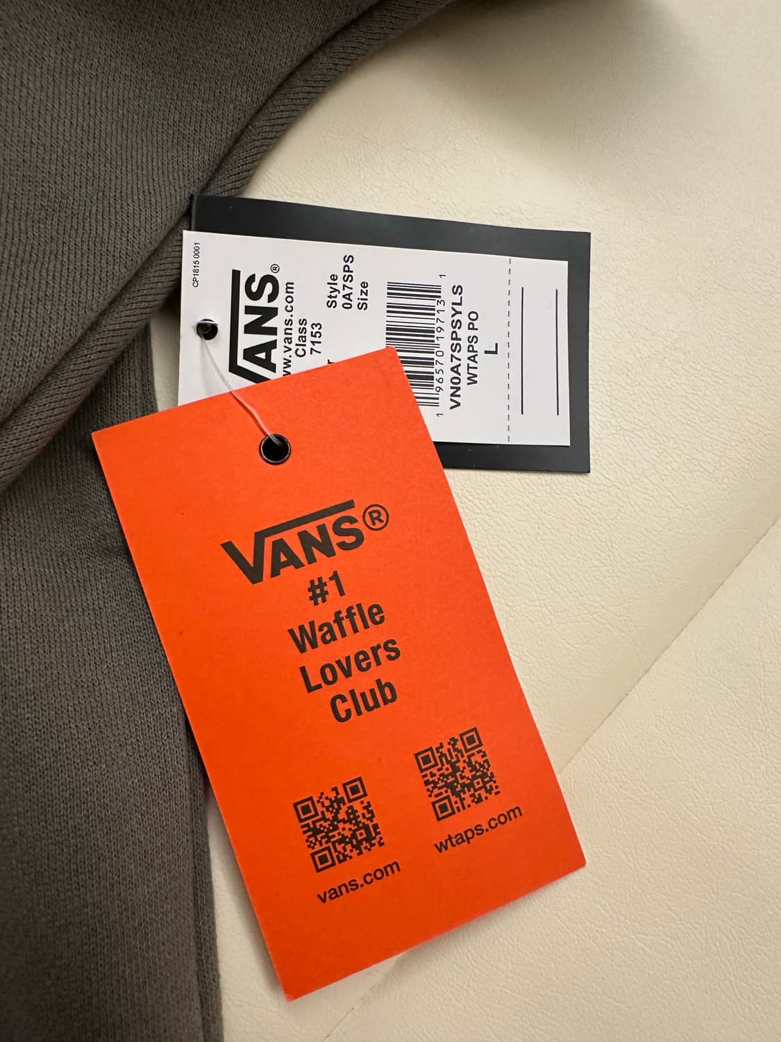 Wtaps 더블탭스 x 반스 후드티 L 상품이미지2