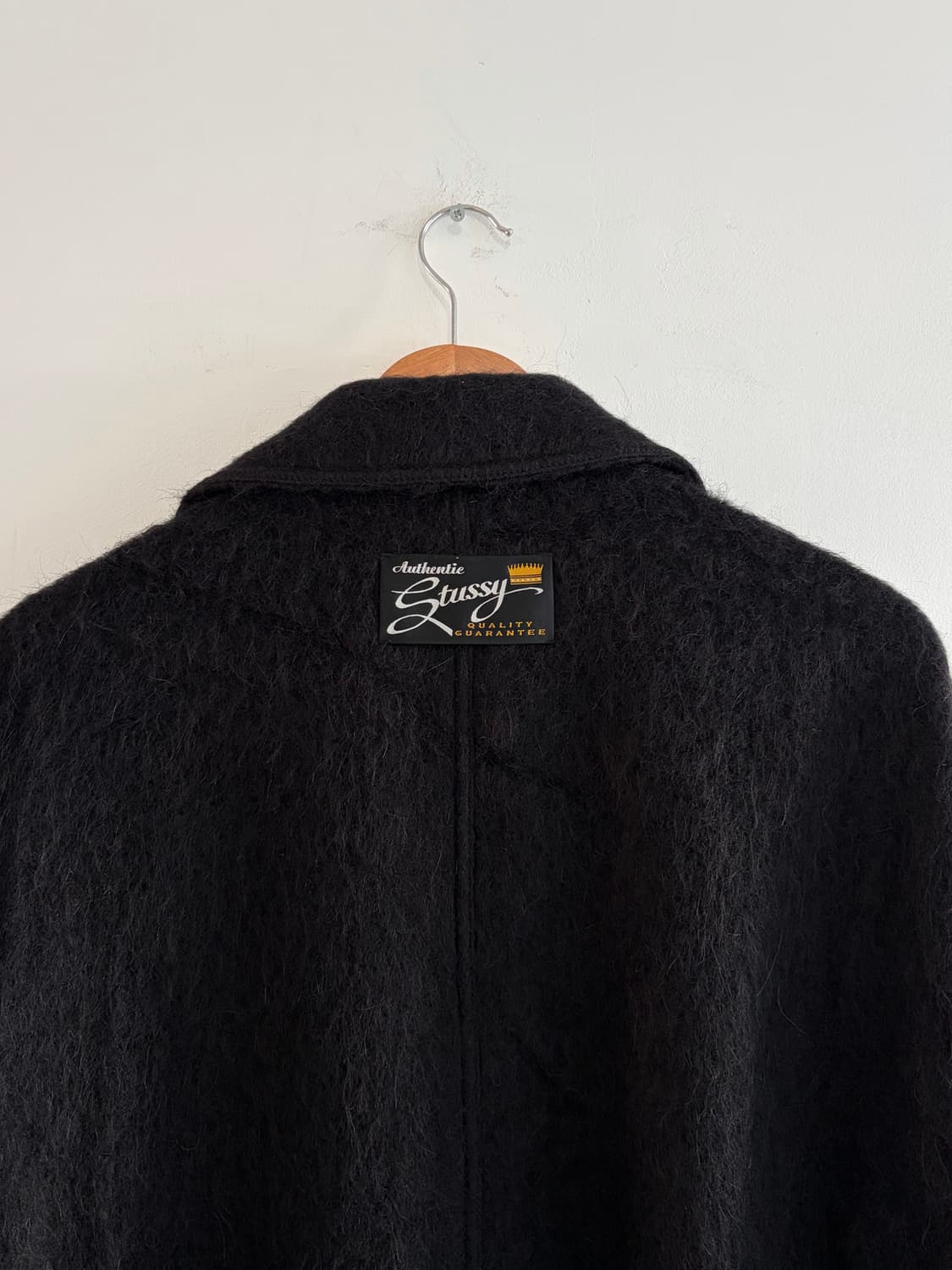 Stussy 스투시 모헤어 롱코트 L 상품이미지6