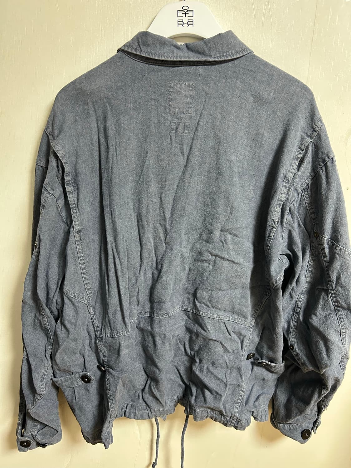 폴리테루 린넨 필드 자켓 페이디드 블루 2 사이즈 상품이미지3