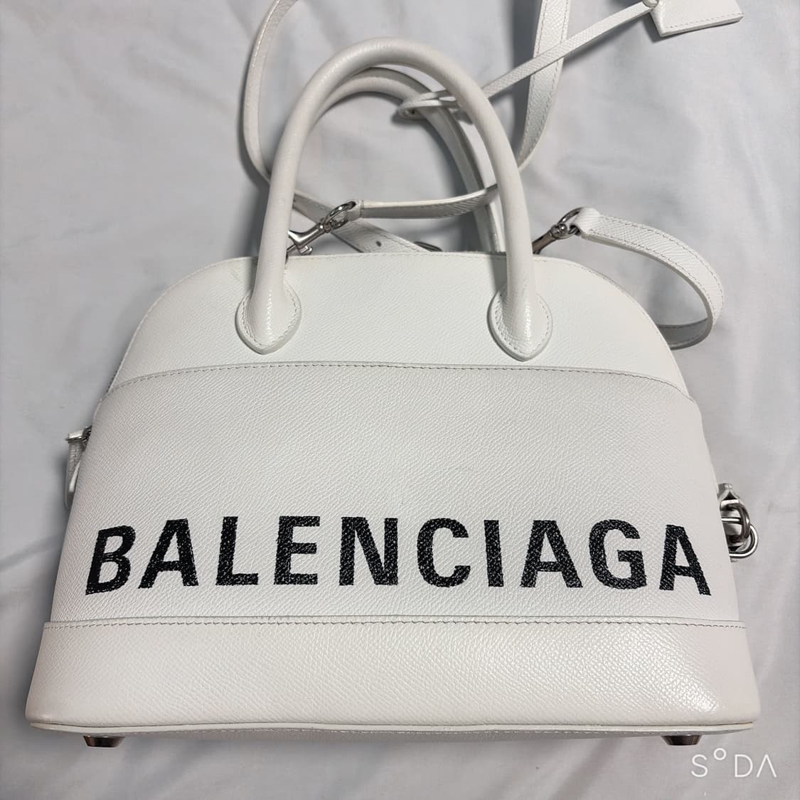 발렌시아가 빌 탑 핸들 화이트 토트백 상품이미지3