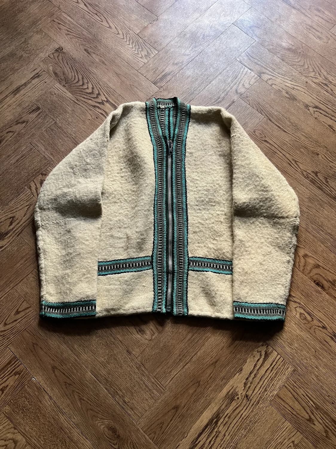 [M]90's 빈티지 네이티브 스트라이프 자켓 상품이미지1