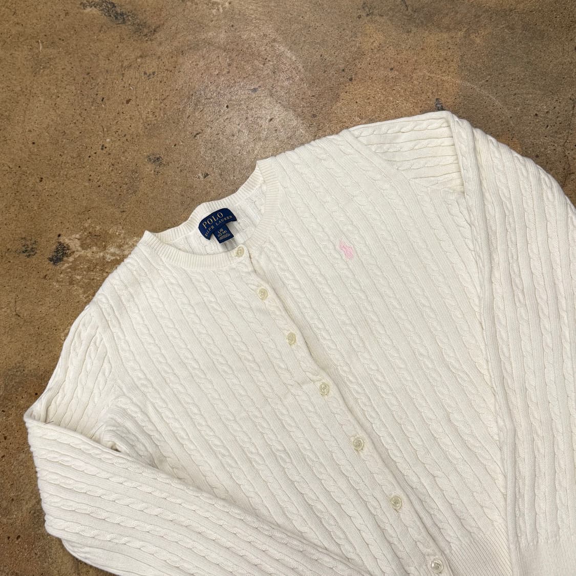 폴로 랄프로렌 화이트 니트 가디건  상품이미지1