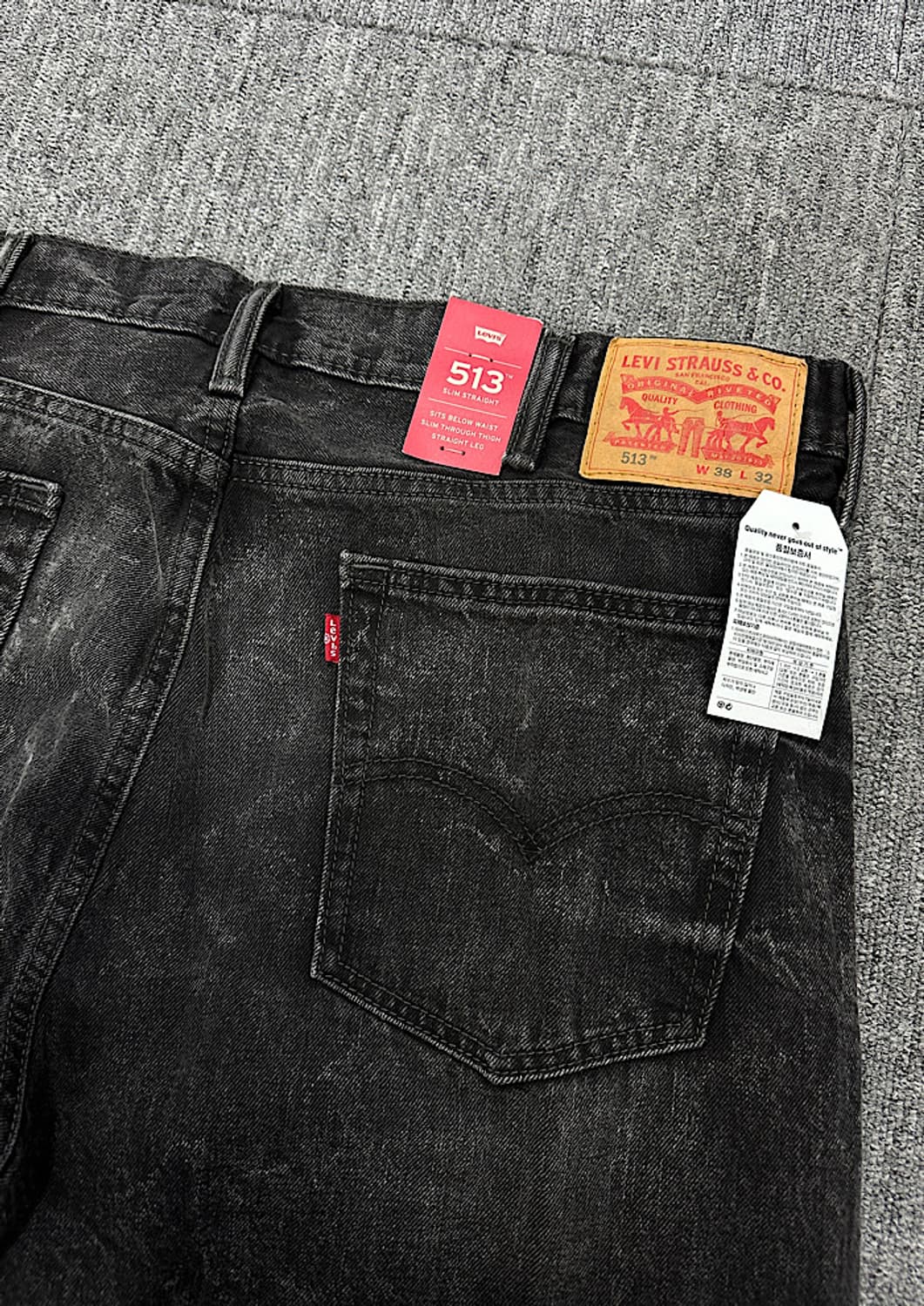 새상품 리바이스 흑청 38인치  상품이미지3