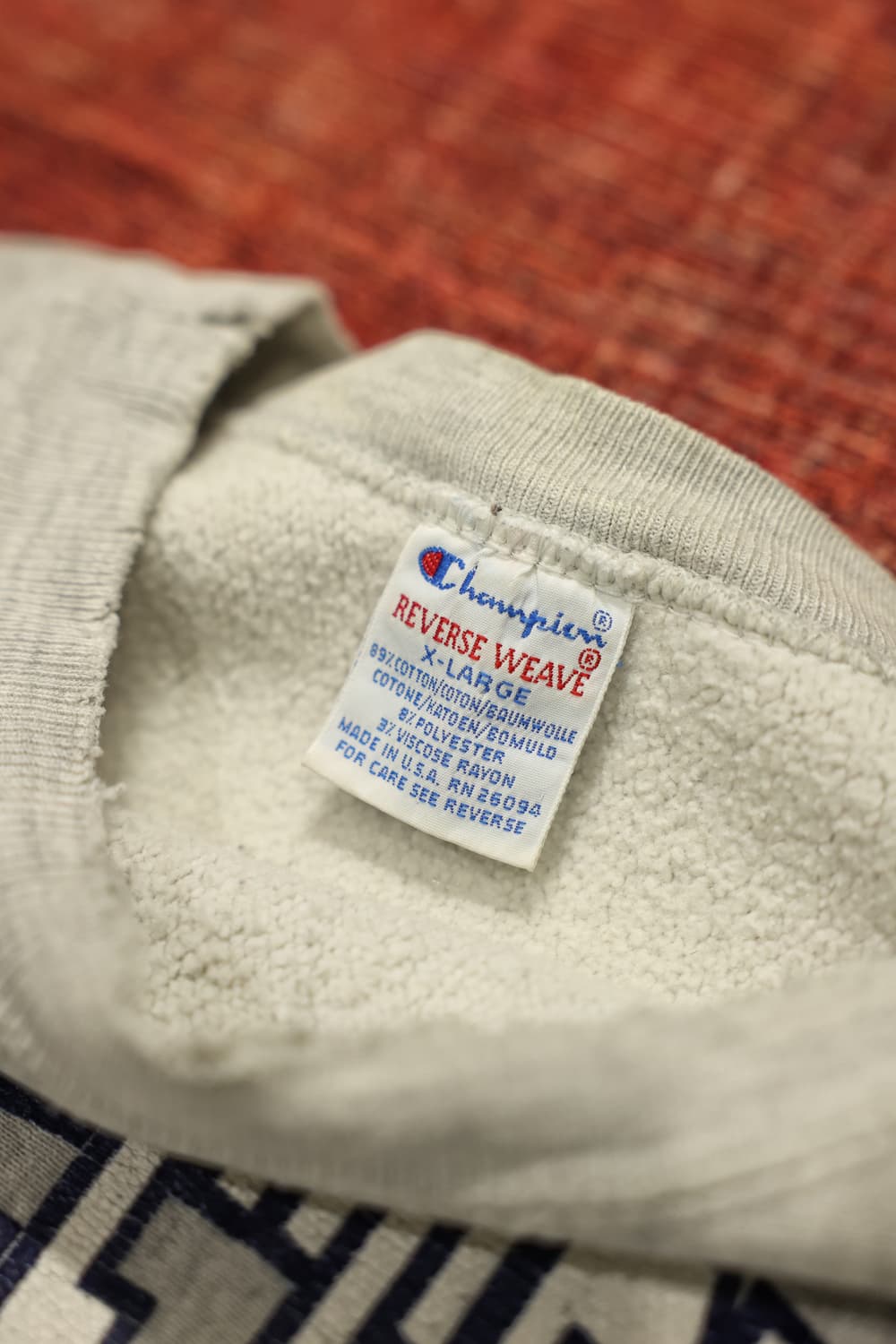 90s 빈티지 챔피온 조지타운대학 리버스위브 스웻 판매 상품이미지5