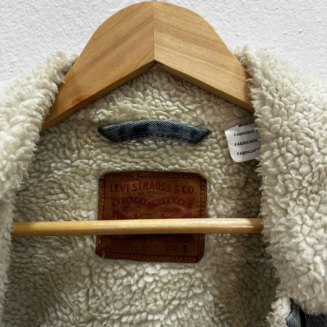 리바이스 중청 쉐르파 트러커 자켓S 상품이미지2