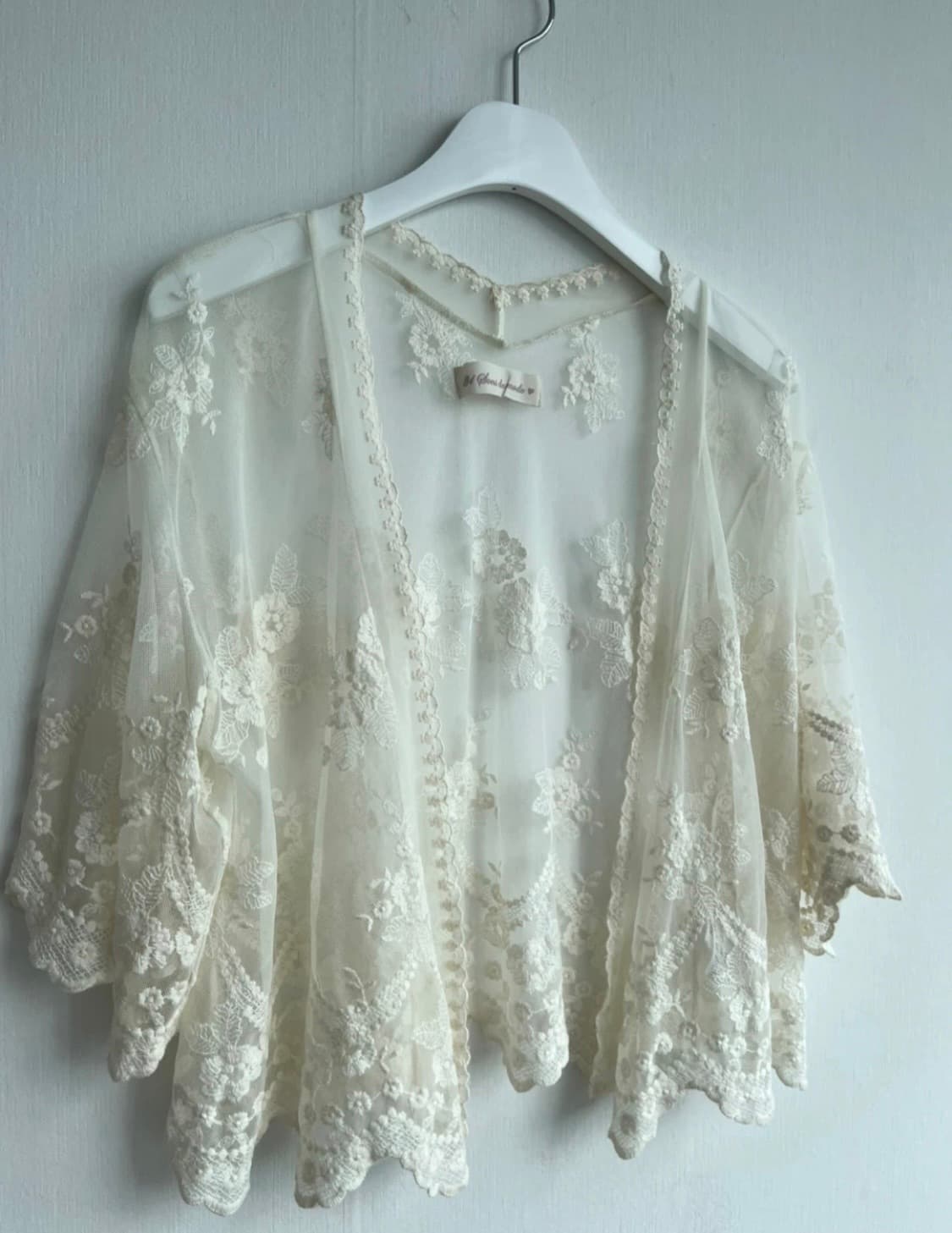 아이보리 레이스 가디건 상품이미지2