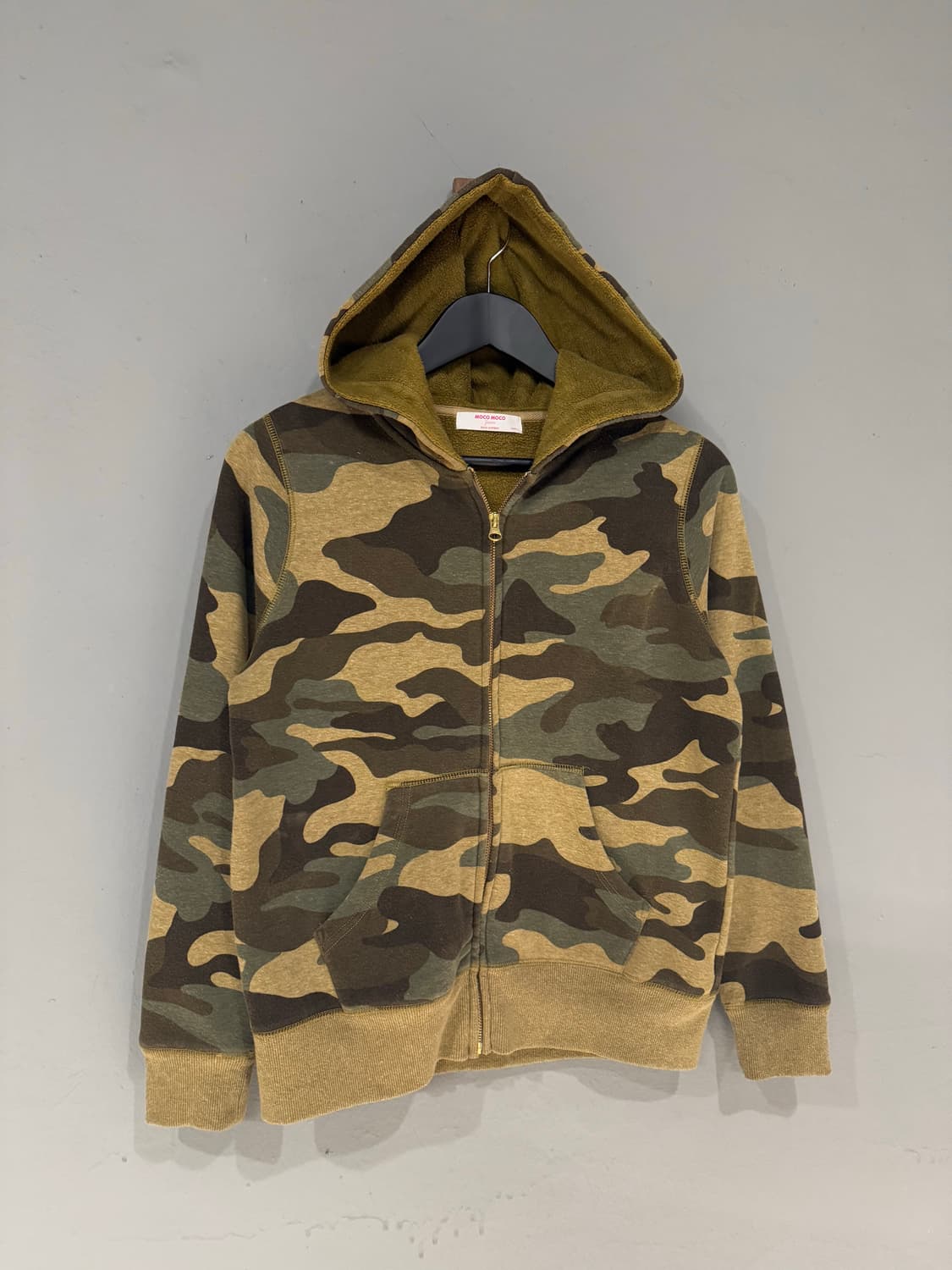 camo pattern hood zip-up 상품이미지5