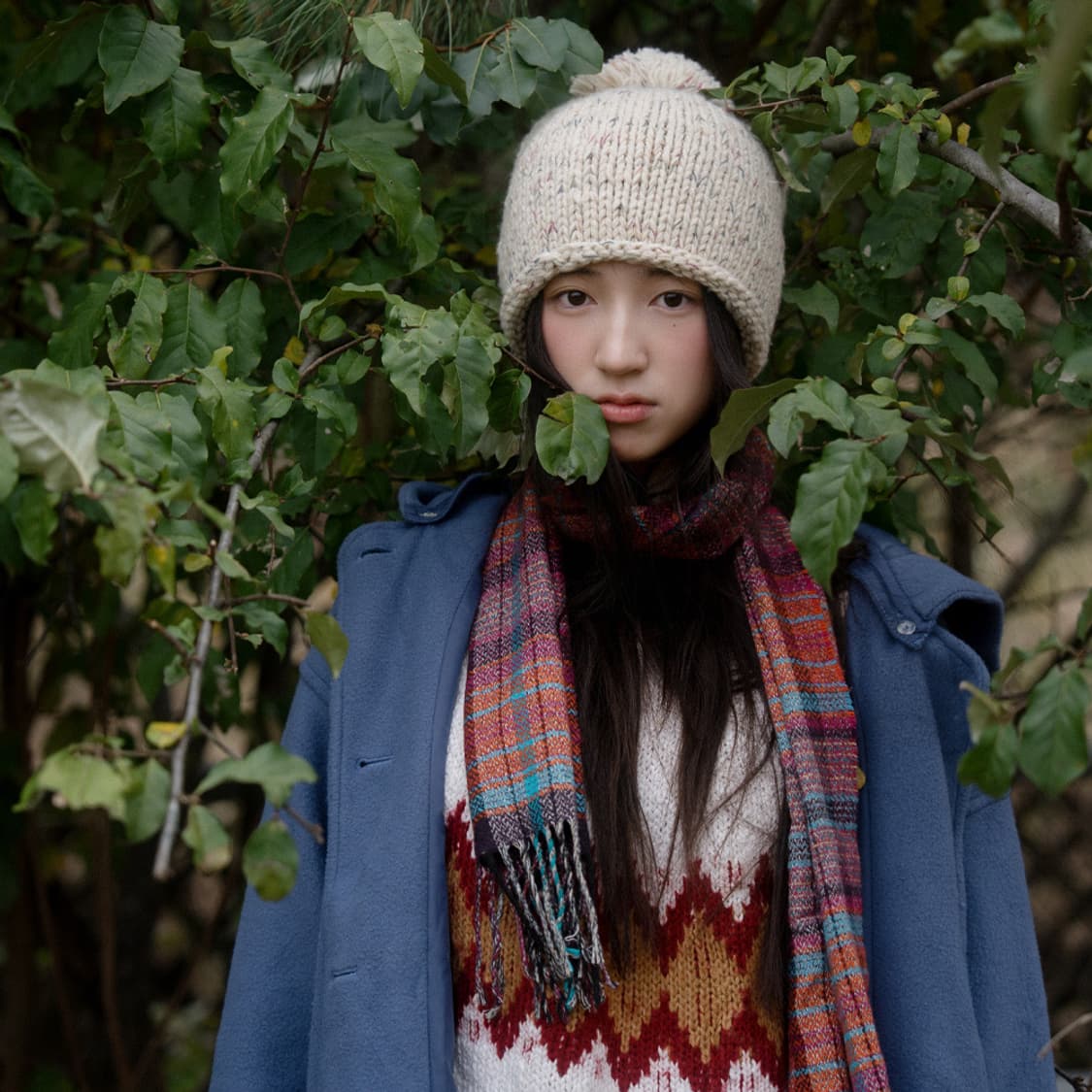 솜사탕 니트 비니 상품이미지4