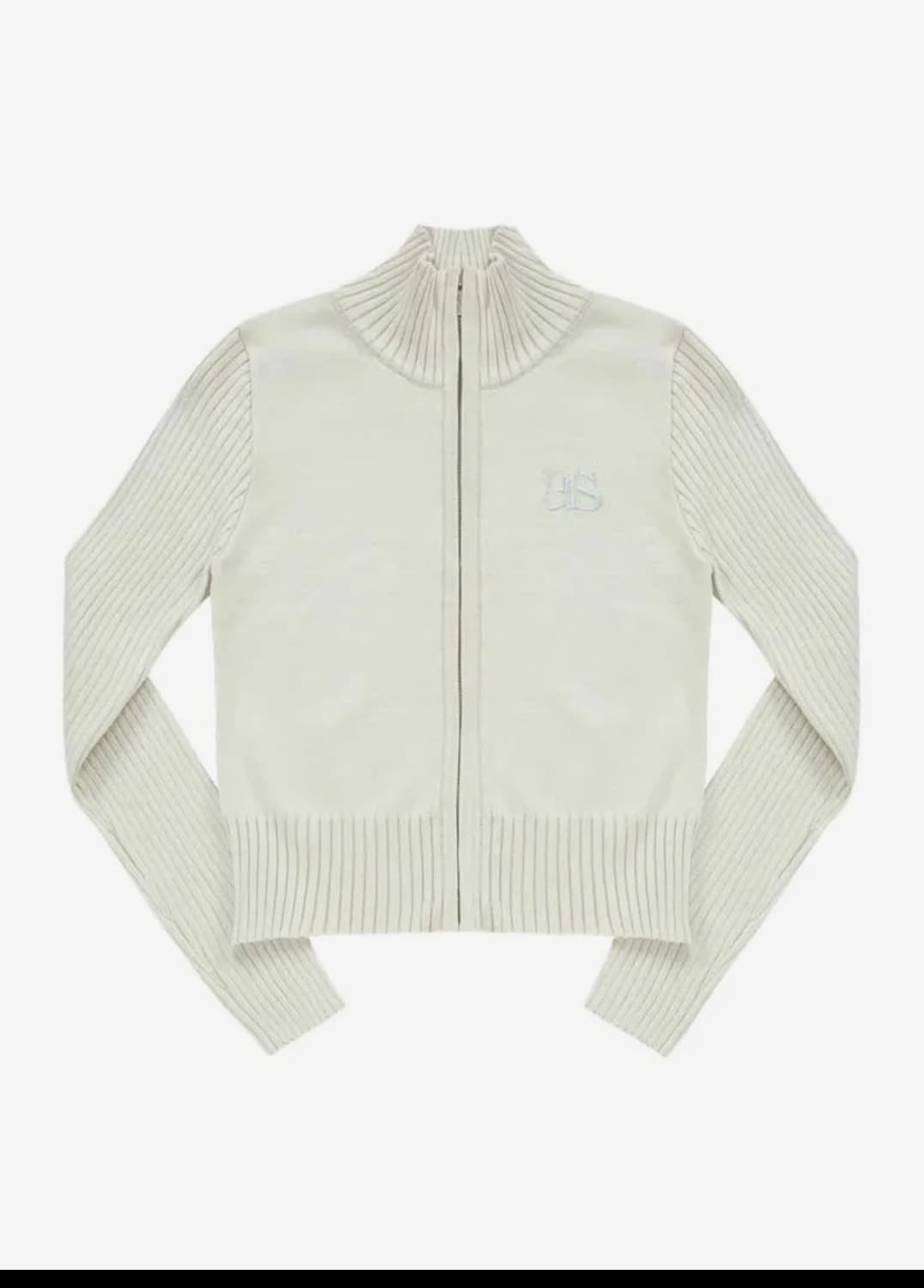 애즈온 니트 집업 상품이미지1