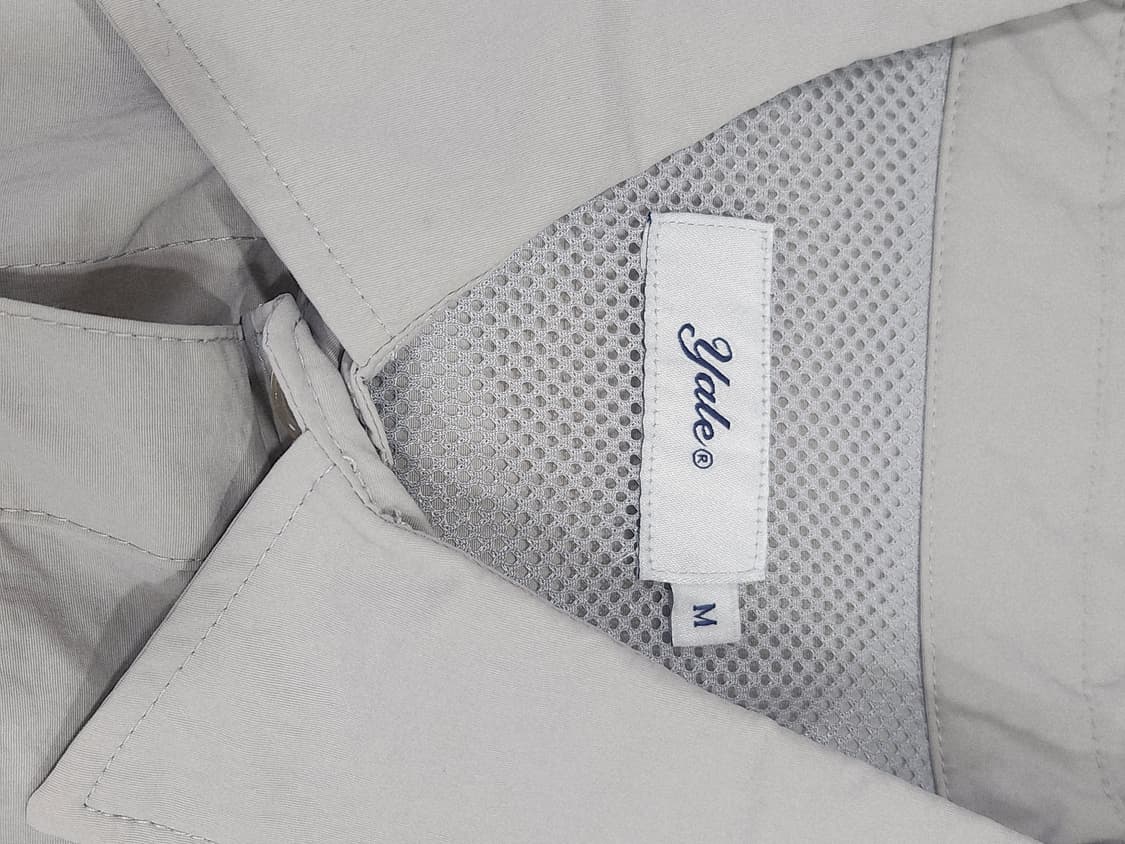 [M] YALE 예일 자수로고 바스락 오버핏 셔츠 라이트그레이 상품이미지3