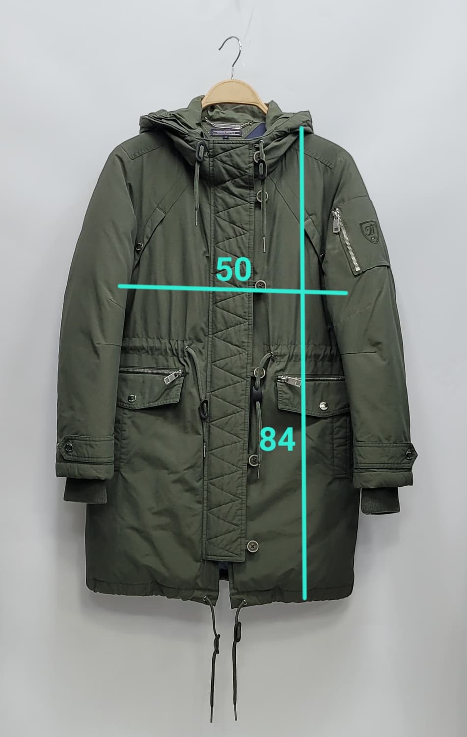 TOMMY HILFIGER 타미힐피거 야상 구스 다운 패딩 / 여 XS  상품이미지10